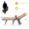 Tangkula Outdoor Rattan Wicker Lounge Chair Folding Patio Chaise W/ Wheels 2 Tangkula Outdoor Rattan Wicker Lounge Chair Folding Patio Chaise W/ Wheels -Tangkula GUEST 834465c4 b36b 4feb 998d d776132508de