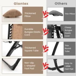 Tangkula Zero Gravity Chair Folding Recliner Lounge Chair W/ Cushion Cup Holder -Tangkula GUEST 8642b679 2236 45cb 84c1 c26180aec41f