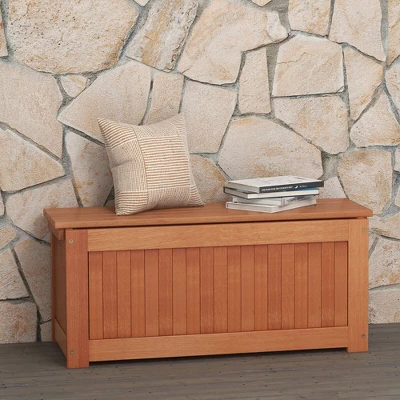 Tangkula 2PCS Hardwood Outdoor Planter Box W/ Seat 2-in-1 Wooden Raised Garden Bed & Bench 5 Tangkula 2PCS Hardwood Outdoor Planter Box W/ Seat 2-in-1 Wooden Raised Garden Bed & Bench - Image 3