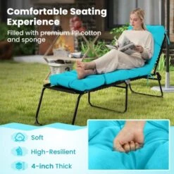 Tangkula Chaise Lounge Cushions Outdoor 73" X 22" Patio Recliner Cushion With 4 String Ties 4” Thick Padded Lounge Chair Cushion Replacement 17 Tangkula Chaise Lounge Cushions Outdoor 73" X 22" Patio Recliner Cushion With 4 String Ties 4” Thick Padded Lounge Chair Cushion Replacement -Tangkula GUEST 8798ad49 ddd8 4d13 a68a f955c1af5dde 1