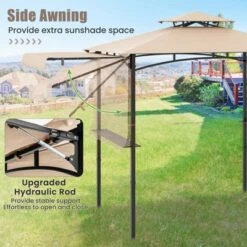 Tangkula 11 X 5 FT Grill BBQ Gazebo W/ Side Awning Double-Tiered Top 2 Side Shelves -Tangkula GUEST 89dbb55a c82f 4605 a328 1a6514ed6457