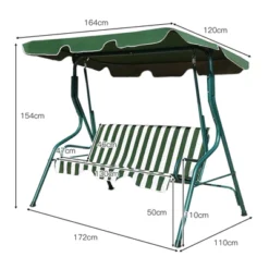 Tangkula 3-Seats Outdoor Glider Hammock With Adjustable Waterproof Canopy Aluminum Frame Patio Swing Chair 16 Tangkula 3-Seats Outdoor Glider Hammock With Adjustable Waterproof Canopy Aluminum Frame Patio Swing Chair -Tangkula GUEST 89dbd511 a200 4086 9da7 262b4504d105