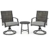 Tangkula 3PCS Swivel Chair Set Coffee Table Wicker Cushioned Seat Balcony Porch Patio 2 Tangkula 3PCS Swivel Chair Set Coffee Table Wicker Cushioned Seat Balcony Porch Patio -Tangkula GUEST 8c11c945 91b8 411f 82cb 5b2c114ab8f5