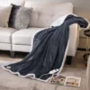Tangkula 50" X 60" Heated Electric Reversible Fleece Blanket Blanket Throw W/ 10 Heat Levels, 9 Hours Auto Shut-Off, Overheat Protection Gray -Tangkula GUEST 8d29ea58 0cde 407e 8278 4d20f4939788