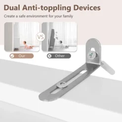 Tangkula 77" Tall Kitchen Pantry Storage Cabinet With LED Lights And Power Outlets -Tangkula GUEST 8e989a72 b346 49e3 a5b2 554bdee46b4c