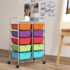 Tangkula 10-Drawer Rolling Storage Cart Tools Scrapbook Paper Organizer On Wheels Multicolor -Tangkula GUEST 90f1cff5 b655 4653 b8b1 6f1c5ff35e05