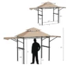 Tangkula 13.5'x 4'Patio BBQ Grill Gazebo Side Awnings Shelves 2-Tier Canopy Outdoor -Tangkula GUEST 9222105d 0183 49f5 b337 2b125e8c73a5