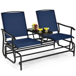 Tangkula 2 Person Outdoor Patio Double Glider Chair Loveseat Rocking -Tangkula GUEST 925581a3 afa1 4b80 a18d 7659d6557aff