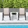 Tangkula Set Of 2 Metal Rocking Chair Heavy-Duty Rocker Outdoor Anti-Slip Brown Patio -Tangkula GUEST 92768f87 9d06 4045 a3b0 f5f1b8a18494