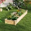 Tangkula Raised Garden Bed Wooden Elevated Planter W/2 Planter Boxes 7 Compartments -Tangkula GUEST 9280d43d 876d 4b60 9990 6c2a55489643