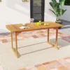 Tangkula Outdoor Wooden Dining Table For 4-6 71" Acacia Wood Table -Tangkula GUEST 946d7123 9830 4fff a2b8 29f9ded1b683