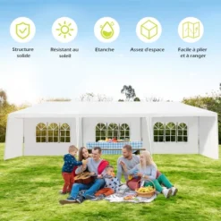 Tangkula 10' X 30' Outdoor Wedding Party Event Tent With 6 Removable Side Walls & 2 Doorways -Tangkula GUEST 946e95af 9c3c 48d4 942c a548ce8bd83c