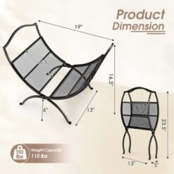 Tangkula Fireplace Log Holder Folding Firewood Rack Storage Heavy Duty Logs Stacker -Tangkula GUEST 974f22b8 b9f6 4878 ae85 9885988f6c8c