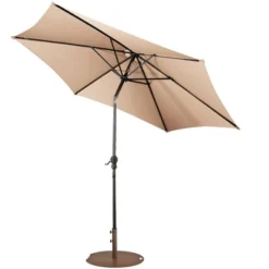 Tangkula 9 Ft Patio Table Market Umbrella Yard Outdoor W/ Heavy-duty Umbrella Base -Tangkula GUEST 987b0650 6a20 461a a56a 4311eb423459