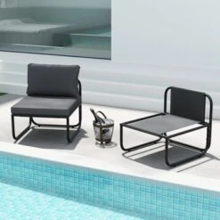 Tangkula Patio Chairs Set Of 4 W/ Removable Cushions Heavy Duty Metal Frame Poolside -Tangkula GUEST 9b0ba6e7 4fb6 4ed7 9993 b2b715d5a51b 1
