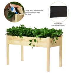 Tangkula Vegetable Flower Planter Wooden Garden -Tangkula GUEST 9b4d8c34 5c8e 41b6 b980 40533f815f14