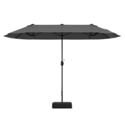 Tangkula 13FT Double-sided Patio Umbrella W/ Crank Handle Umbrella Base Safety Lock -Tangkula GUEST 9bd20225 8a92 497a 87cf 15032c9a7172
