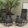 Tangkula 2PCS Mix Brown Folding Recliner Patio Rattan Zero Gravity Lounge Chair W/ Headrest -Tangkula GUEST 9bf67a07 1c82 45f6 9937 b936b0a8c4c7