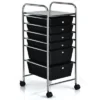 Tangkula 6 Drawer Scrapbook Paper Organizer Rolling Storage Cart For Office School Black -Tangkula GUEST 9c0e6075 b4c3 4f36 868d 0a4989a0723a