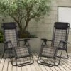 Tangkula Grey Folding Recliner 2PCS Patio Rattan Zero Gravity Lounge Chair With Headrest -Tangkula GUEST 9cde3870 7bbf 4a51 9f41 ec74e67faee1 1