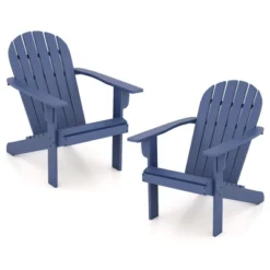 Tangkula 4PCS Patio Adirondack Chair W/ Inclined Seat High Backrest & Wide Armrests -Tangkula GUEST 9f2c9ecd 0824 4488 a2ef 0ba570461696