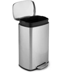 Tangkula 13.2 Gallon Stainless Steel Step Trash Can Garbage Can Airtight Silent Step Bin -Tangkula GUEST a0816b75 2876 41dd 8763 622960f76e50