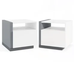 Tangkula Nightstands Set Of 2 Modern Minimalist Bed Side Table W/ Open Compartment -Tangkula GUEST a35e8f5f 26a7 448d 98a8 1d43aaa2ea8d