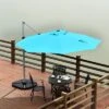 Tangkula 11' Outdoor Cantilever Umbrella Patio Offset W/Base Beige/ Red/ Blue/ Brick Red/ Tan -Tangkula GUEST a3a2d080 5742 47a9 8a1c b2f35d2d2293