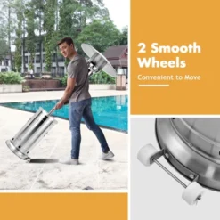 Tangkula 48,000 BTU Outdoor Patio Heater Stainless Steel Propane Patio Heater W/Tip-Over & Flameout Protection -Tangkula GUEST a5005845 0cbc 4109 8691 d169064eef0b