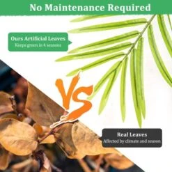 Tangkula 4.2 FT Tall Artificial Palm Paradise Plant 2 Pack Large Fake Potted Tree -Tangkula GUEST a50eec48 ffeb 49b9 b8a1 f48076d01603