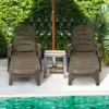 Tangkula 2 PCS Patio Chaise Lounge Chair 5-Position Folding Recliner For Beach Poolside Backyard -Tangkula GUEST a5f95eb8 5e1f 4721 ae85 c6f740e3b202