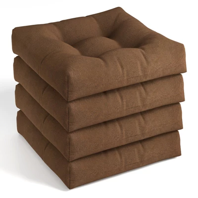 Tangkula Set Of 4 21" X 21" Chair Seat Cushion Pads Patio 10 Tangkula Set Of 4 21" X 21" Chair Seat Cushion Pads Patio - Image 8