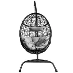 Tangkula Hanging Hammock Chair Egg Swing Chair W/ Seat Cushion Pillow Stand -Tangkula GUEST a9584892 50ef 410a 857c 750328921569