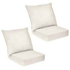 Tangkula 2PCS Deep Seat Chair Cushion Pads Set Indoor/Outdoor W/ Rope Belts -Tangkula GUEST a96b8f49 c0ac 4589 a752 c593ea425650