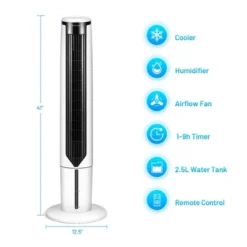 Tangkula 41" Tower Fan 3 In 1 Evaporative Air Cooler Humidifier W/ Remote Control -Tangkula GUEST aa634113 96a5 4467 b189 68f6034a442b