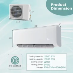 Tangkula 12000 BTU Mini Split Air Conditioner 21 SEER2 AC Unit W/ Heat Pump & Remote Control -Tangkula GUEST ace44afc a412 4b4e b972 a750fa6d73e4