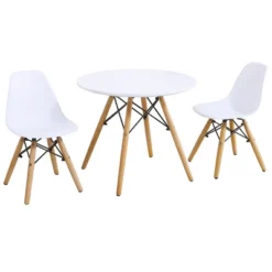 Tangkula Kids Table & 2 Chairs Set Solid Construction Mid-Century Dining Table Toddler -Tangkula GUEST ae3a5b6b a2f2 433f 8fce e6467be9533f