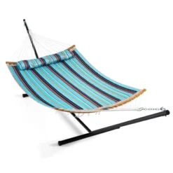 Tangkula Hammock Chair With Stand Portable Bag Cushion Pillow Heavy Duty Frame -Tangkula GUEST af7fdd5d ee7f 459c 9694 bec933d93956