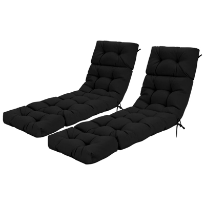 Tangkula 2Pcs Lounge Chair Cushion 73 X 22 Inch High Back Recliner Cushion With 4 Fixing Ties 11 Tangkula 2Pcs Lounge Chair Cushion 73 X 22 Inch High Back Recliner Cushion With 4 Fixing Ties - Image 9