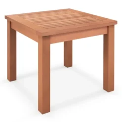 Tangkula Outdoor Adirondack Side Table 18" Square End Table W/ Slatted Tabletop -Tangkula GUEST b0f36622 a772 46ac abde a58fd4929326