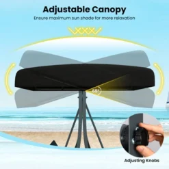 Tangkula 3-Person Porch Swing W/ Stand W/ Rattan Seat Back Metal Frame Adjustable Shade -Tangkula GUEST b1102a57 5e94 48a8 8343 4097610e7f2c