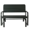 Tangkula Outdoor Patio Steel Bench Loveseat Garden Seat -Tangkula GUEST b1251154 521c 4aac b0fc d6a0df8534d8