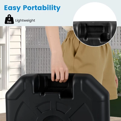 Tangkula Fillable Patio Umbrella Base Outdoor Market Umbrella Stand W/ Handle For Yard 6 Tangkula Fillable Patio Umbrella Base Outdoor Market Umbrella Stand W/ Handle For Yard - Image 4