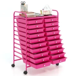 Tangkula 20-Drawer Rolling Storage Cart - Mobile W/Drawers For School Classroom Teacher Office Home Salon Paper File Art Supply Craft Organizer -Tangkula GUEST b22d31a8 8d74 4d7e b28a 73dcb1379c9c