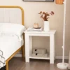Tangkula 2-Tier End Table Modern Sofa Bedside Table Compact Nightstand With Storage Shelf -Tangkula GUEST b3ca62e6 d6df 411f ab62 8446a5197f62