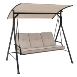 Tangkula 3PCS Hammock Chair Patio Porch Swing W/ Adjustable Canopy Removable Pads 11 Tangkula 3PCS Hammock Chair Patio Porch Swing W/ Adjustable Canopy Removable Pads -Tangkula GUEST b4e0b702 8f01 4557 85f2 81df49efb3aa