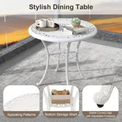 Tangkula Patio Cast Aluminum Dining Table 31.5” Outdoor Bistro Table W/ Umbrella Hole All-Weather Classic Round Dining Table 17 Tangkula Patio Cast Aluminum Dining Table 31.5” Outdoor Bistro Table W/ Umbrella Hole All-Weather Classic Round Dining Table -Tangkula GUEST b51349e5 32e0 4c13 890b c6e72e7d84b3
