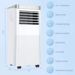 Tangkula 3-in-1 Portable Air Conditioner 10,000 BTU ASHRAE Air Cooler W/ 24H Timer -Tangkula GUEST b51de7bd 9358 4910 bba7 c29df8094e27