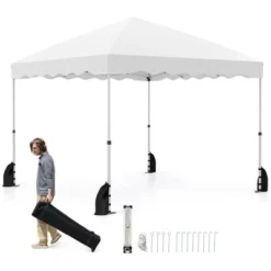 Tangkula 10 X 10 FT Pop Up Canopy Tent Portable Foldable Patio Shelter W/ Wheeled Bag -Tangkula GUEST b642b3e8 2154 47e8 a5b3 a918db1444cf