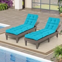 Tangkula Chaise Lounge Cushions Outdoor 73" X 22" Patio Recliner Cushion With 4 String Ties 4” Thick Padded Lounge Chair Cushion Replacement 14 Tangkula Chaise Lounge Cushions Outdoor 73" X 22" Patio Recliner Cushion With 4 String Ties 4” Thick Padded Lounge Chair Cushion Replacement -Tangkula GUEST b6586536 e86f 4820 8238 e16b4d1f3f61 1